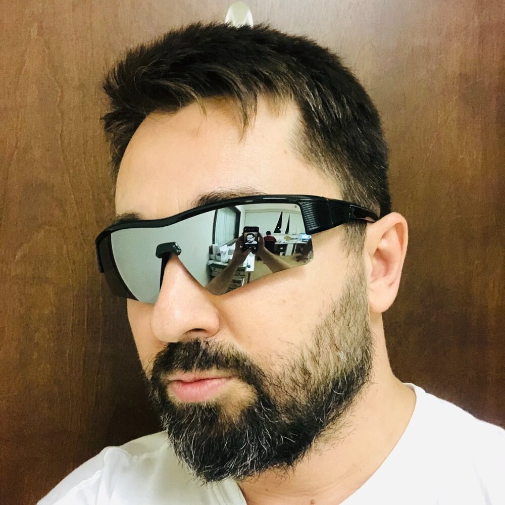 Sport Men Sunglasses Outdoor Silver Mirror Lens Beach Shades Fishing Golfing New